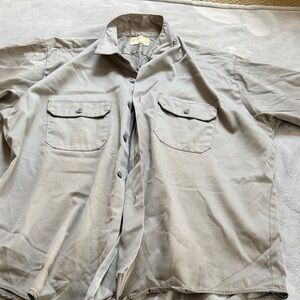 Gray Button-Up Shirt